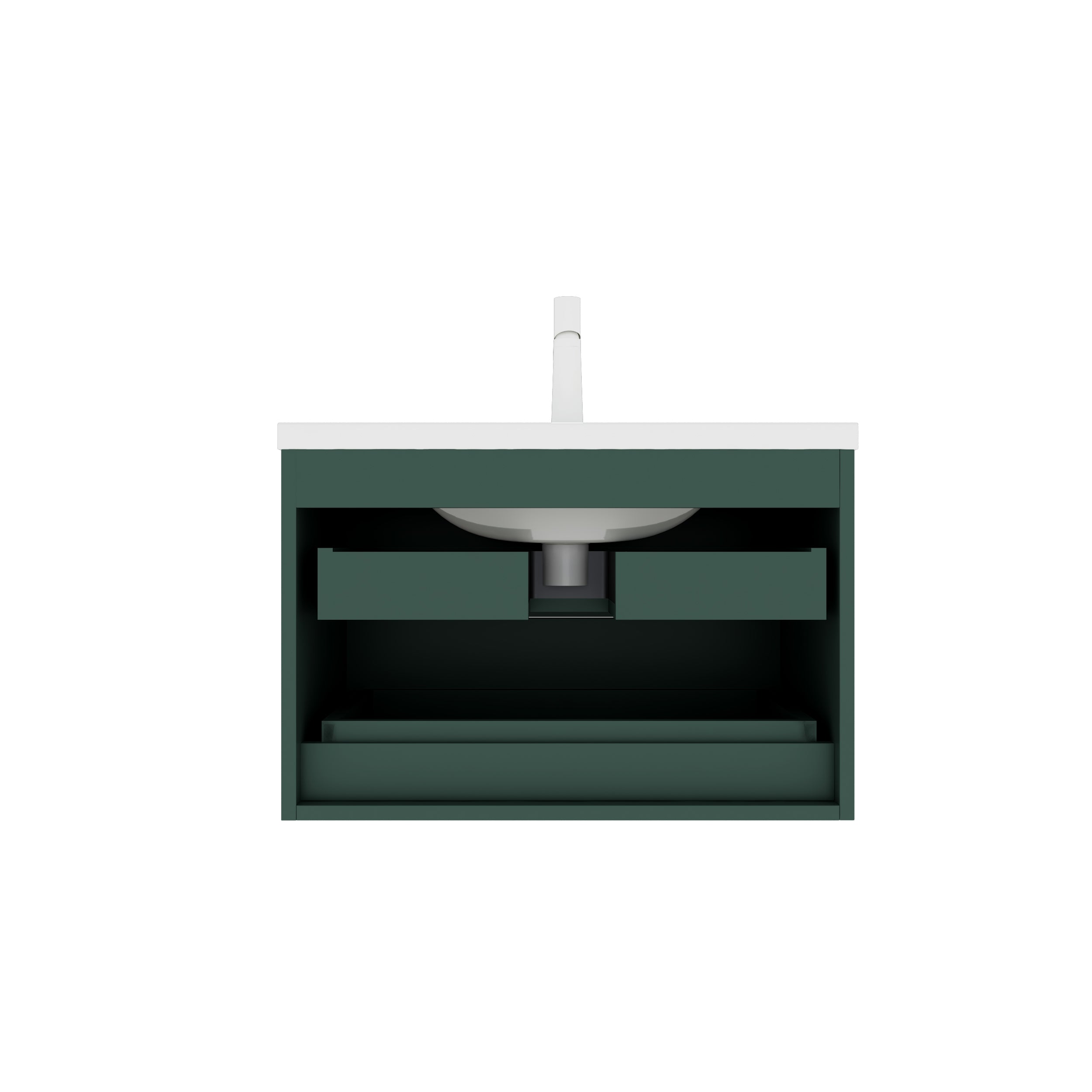 30" Bathroom Vanity with Sink, Green Color