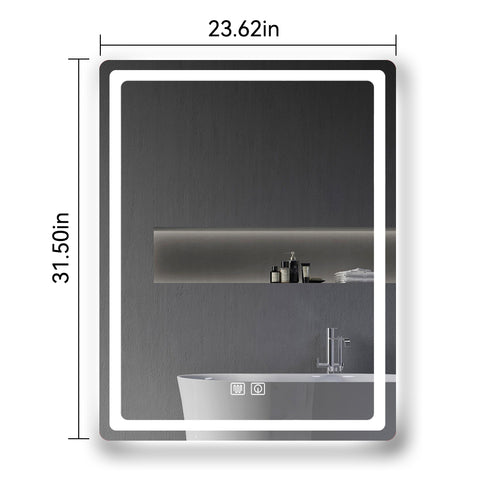 31" LED Bathroom Vanity Mirror, Backlit